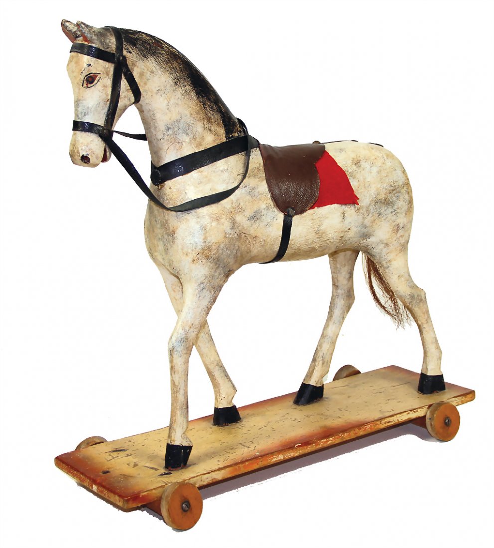 FRANZ KARL WEBER Christmas tree decoration, horse on (1 of 1)