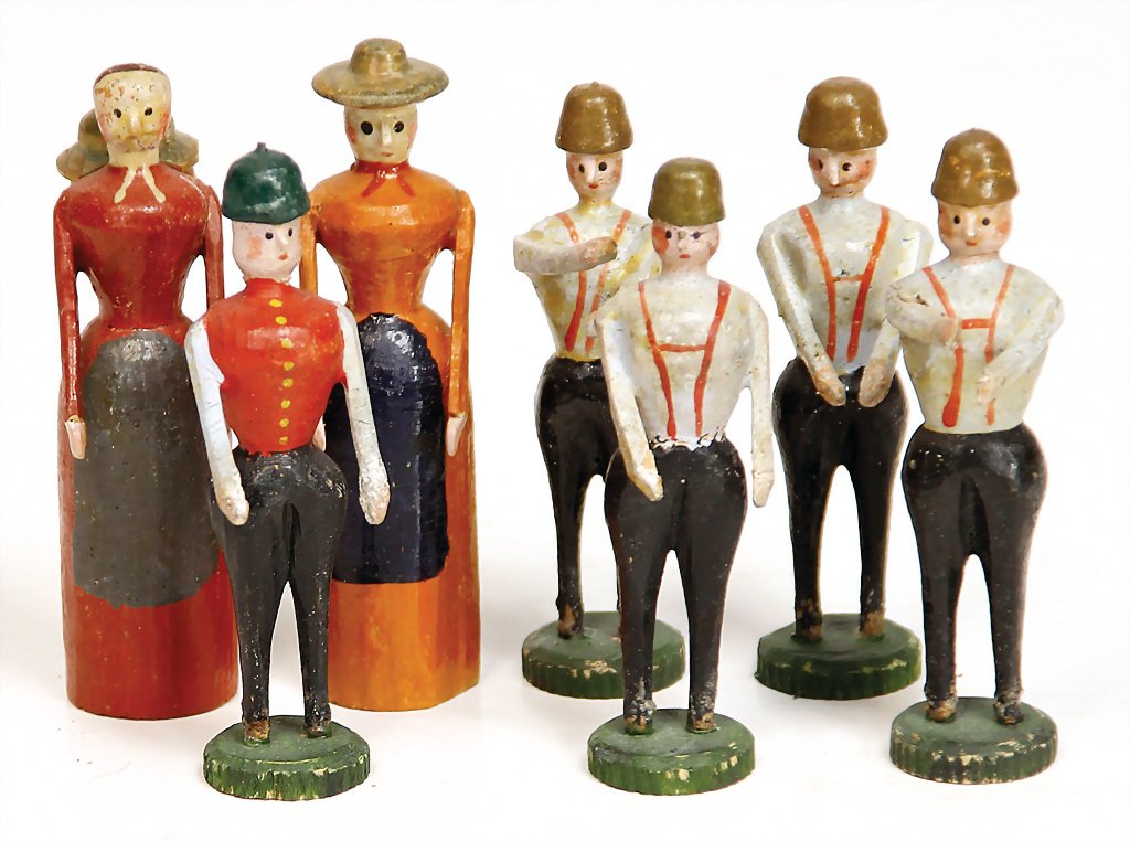 ERZGEBIRGE Christmas tree decoration, 5 pieces figures (1 of 1)