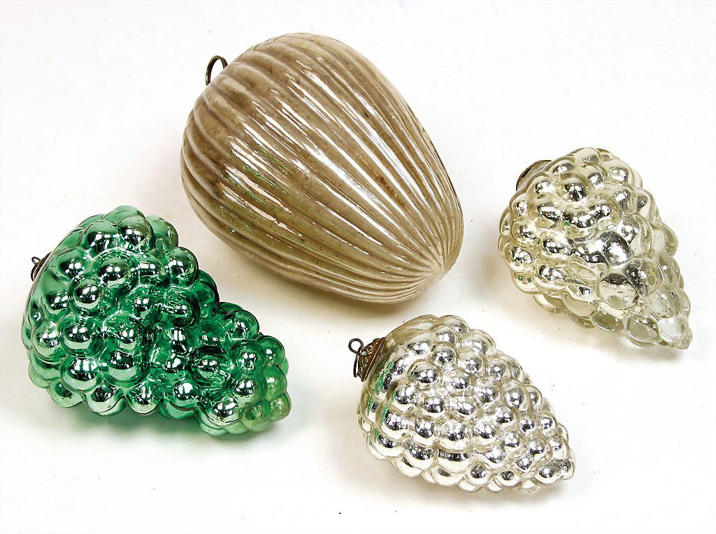 BIEDERMEIER Christmas tree decoration, 4 pieces (1 of 1)