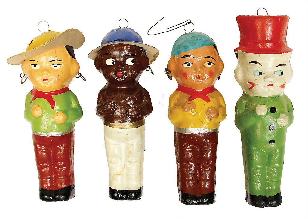 Christmas tree decoration, papier mch figures, 4 (1 of 1)