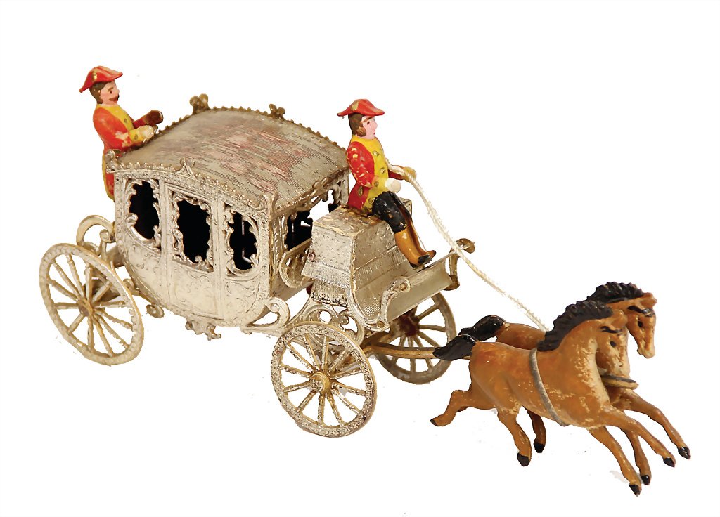 DRESDNER PAPPE Christmas tree decoration, state coach (1 of 1)