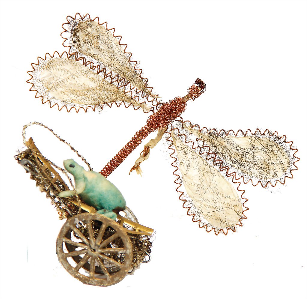 SEBNITZ Christmas tree decoration, dragonfly, 9 cm, (1 of 1)