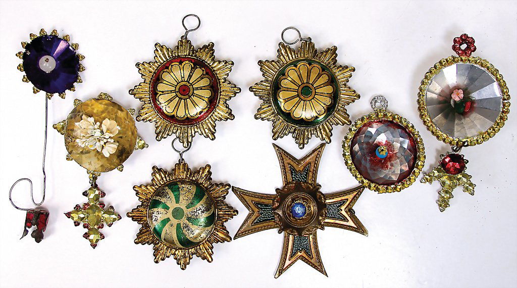 Christmas tree decoration, mixed lot made of sheet (1 of 1)