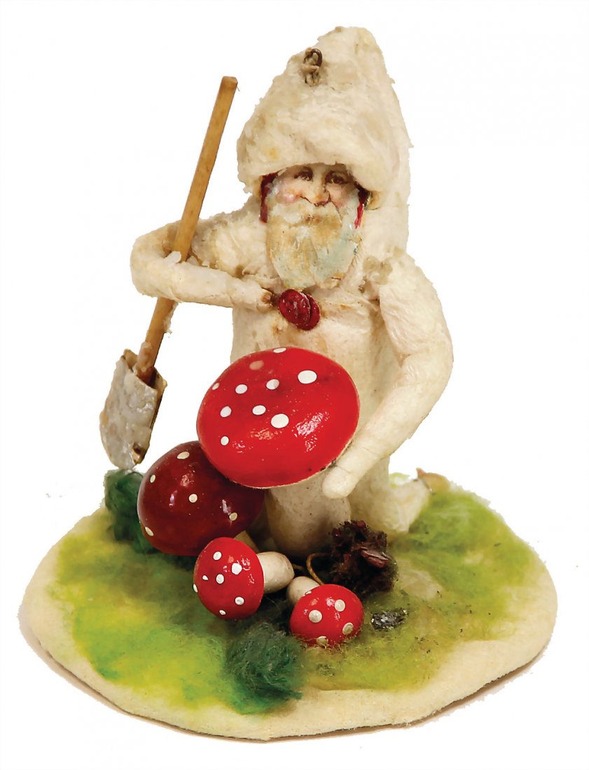 Christmas tree decoration, cotton wool, dwarf with (1 of 1)