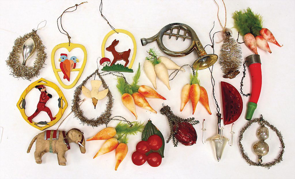Christmas tree decoration, mixed lot made of wood, (1 of 1)