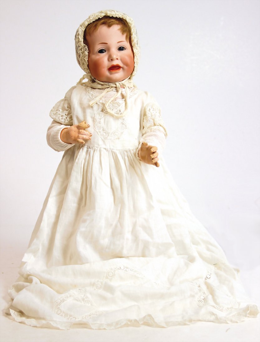 KMMER & REINHARDT 116, without A, 42 cm, bisque socket: KMMER & REINHARDT 116, without A, 42 cm, bisque socket head, blue sleepy eyes, opened/closed mouth, sitting baby body, with different postures of hands, normally were only No. 116 produced with modell