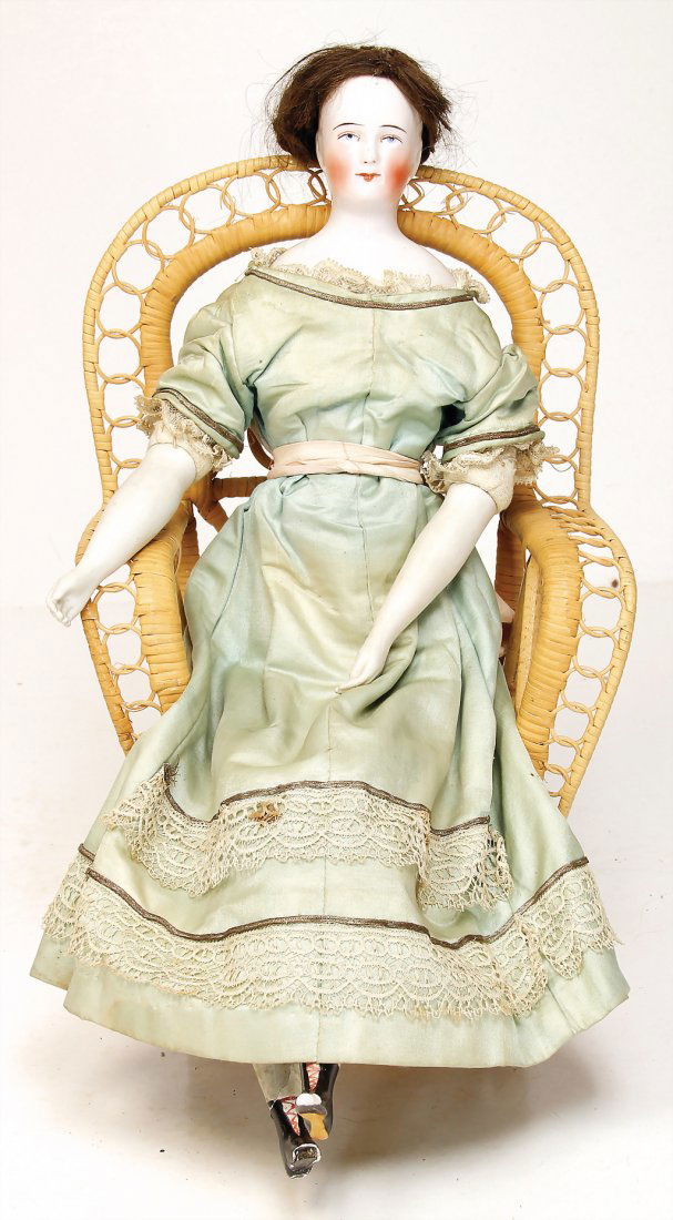 BIEDERMEIER China Head, shoulder headed doll, 48 cm, (1 of 1)