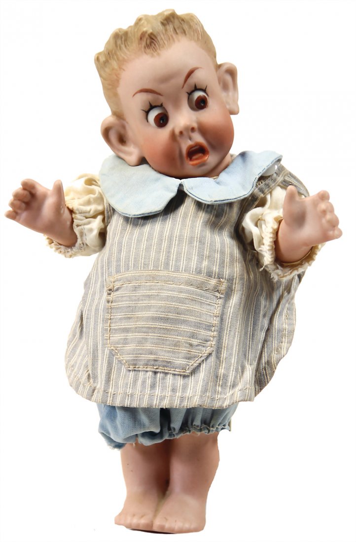 all-bisque figure, marked 898 3, socket head, (1 of 1)