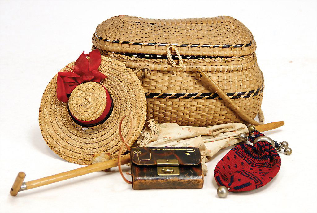 doll's decoration parts, small make up bag, leather, 6 (1 of 1)