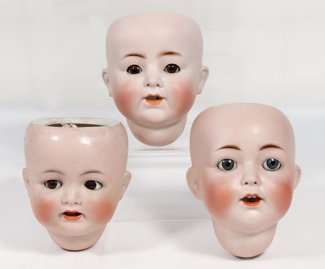 3 Porzellan-Puppenköpfe, Simon & Halbig, Nr. (1 of 1)