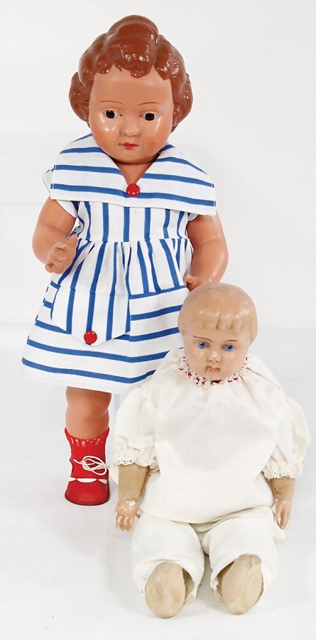 Celluloid, Puppe, gem. Schiff im Kreis Maxi, 35 cm, (1 of 1)