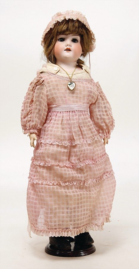 ARMAND MARSEILLE Porzellanbrustblattkopf-Puppe, gem. (1 of 1)