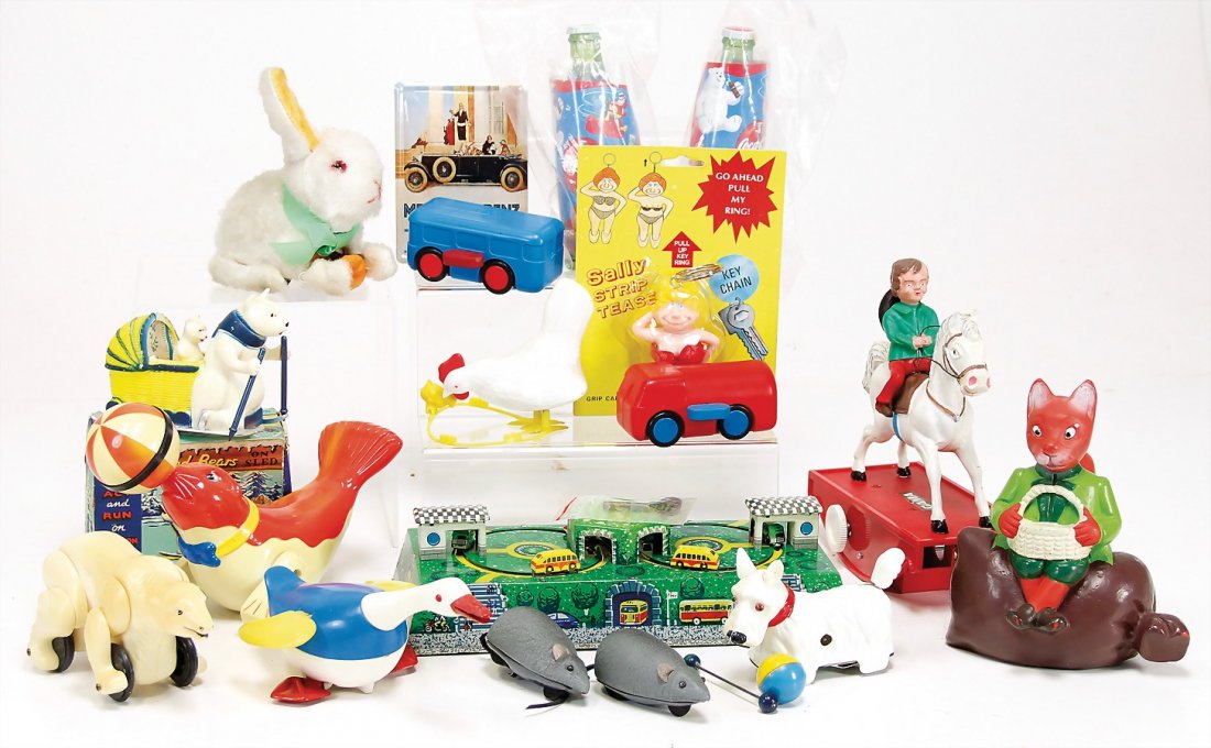 Konv. ca. 8 Teile, u.a. Figuren wie Fuchs, 1 Pferd mit (1 of 1)