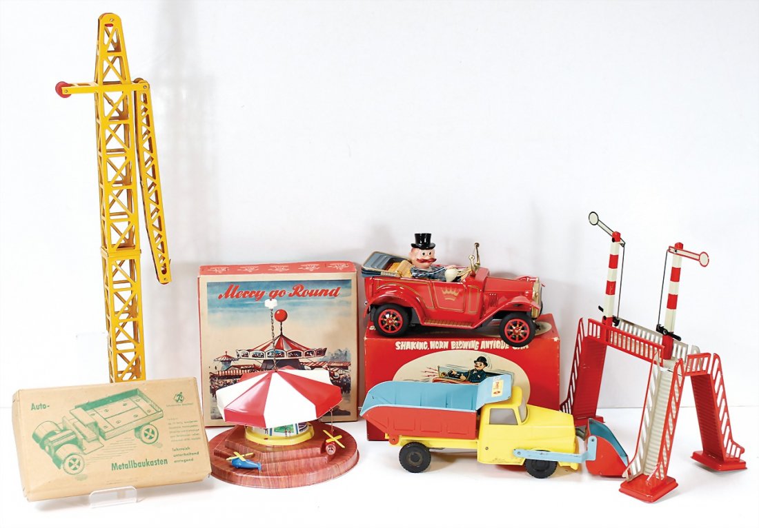 Fundkiste Gescha LKW, Kipplaster, mit Schieber, (1 of 1)