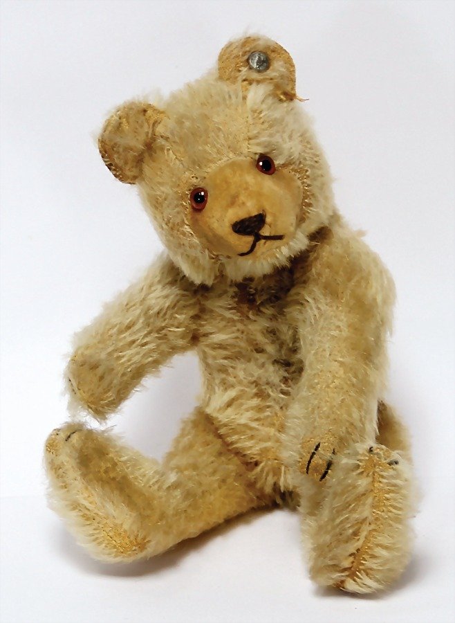 STEIFF Dicky, 18 cm, '30s, with button, long stretched (1 of 1)