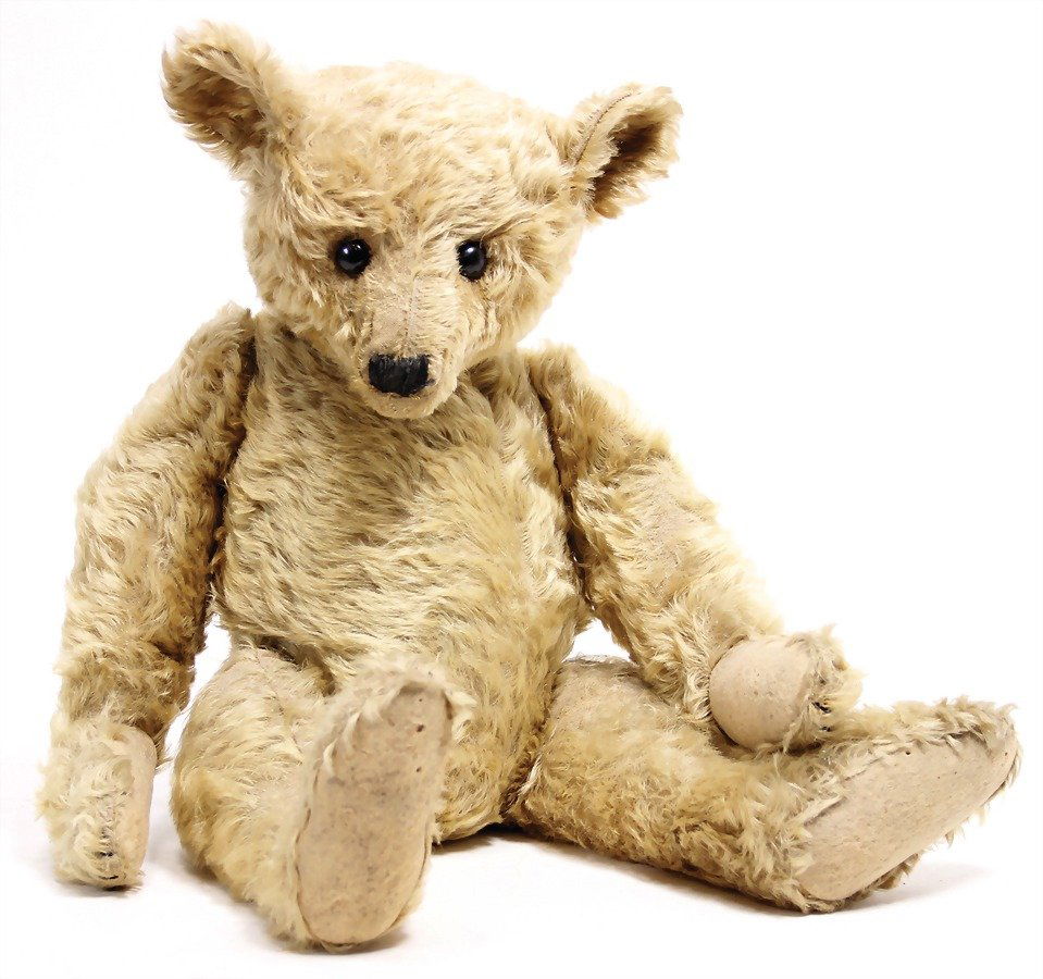 STEIFF bear, pre-war era, 60 cm, seam at the middle of (1 of 2)
