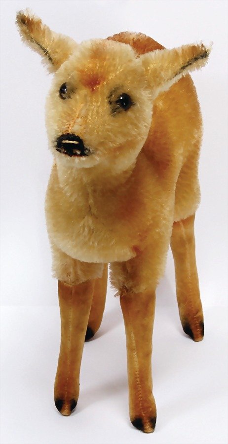 STEIFF deer, pre-war era, 24 cm, with button, slightly (1 of 1)
