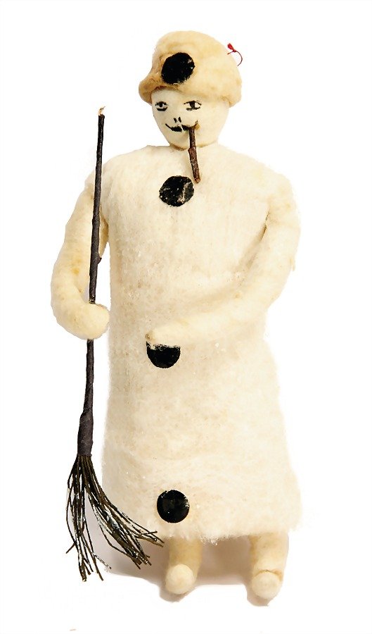 Christmas tree decoration, cotton wool, snowman, with (1 of 1)
