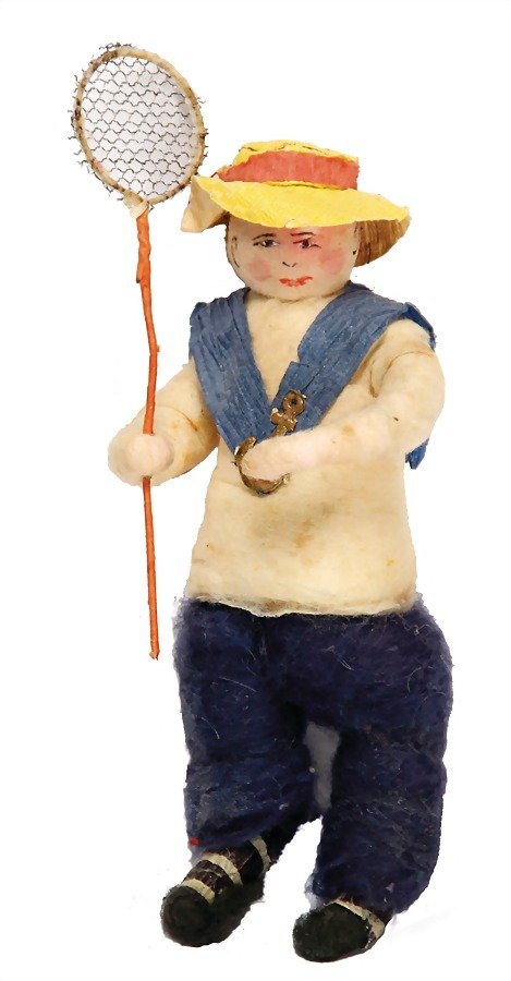 Christmas tree decoration, cotton wool, figure with (1 of 1)