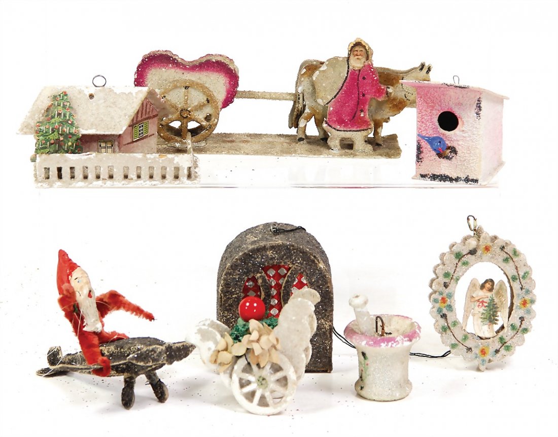 Christmas tree decoration, mixed lot of  8 pieces, (1 of 1)