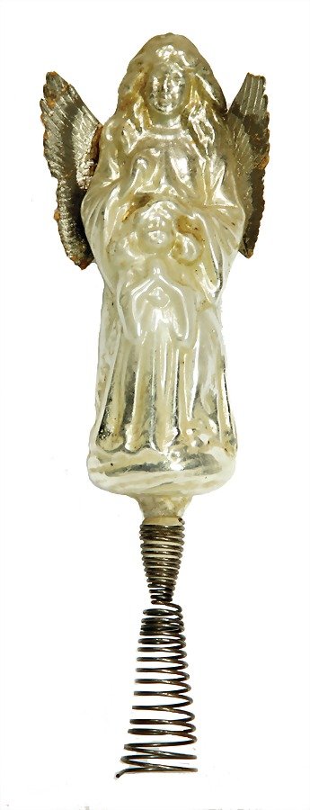 Christmas tree decoration, glass, angel figure, 18 cm, (1 of 1)