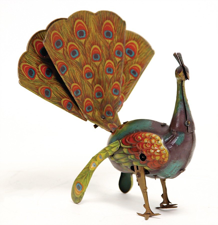 EBU peacock, lithographed sheet metal, pre-war era, 18 (1 of 1)