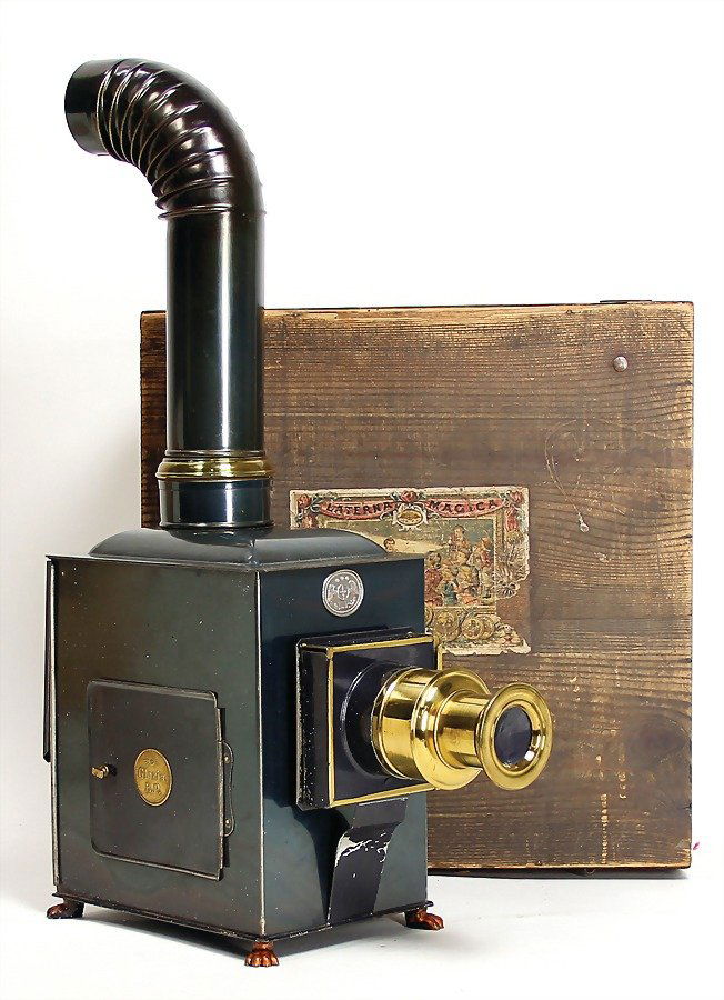 Laterna Magica, Ernst Plank, with funnel 50 cm, burner (1 of 1)