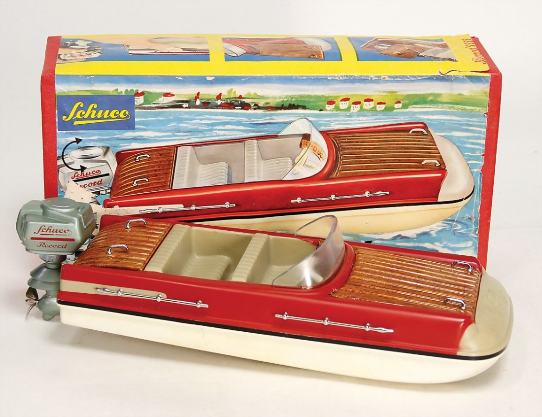 SCHUCO electro Record 555, motorboat, sheet metal& (1 of 1)