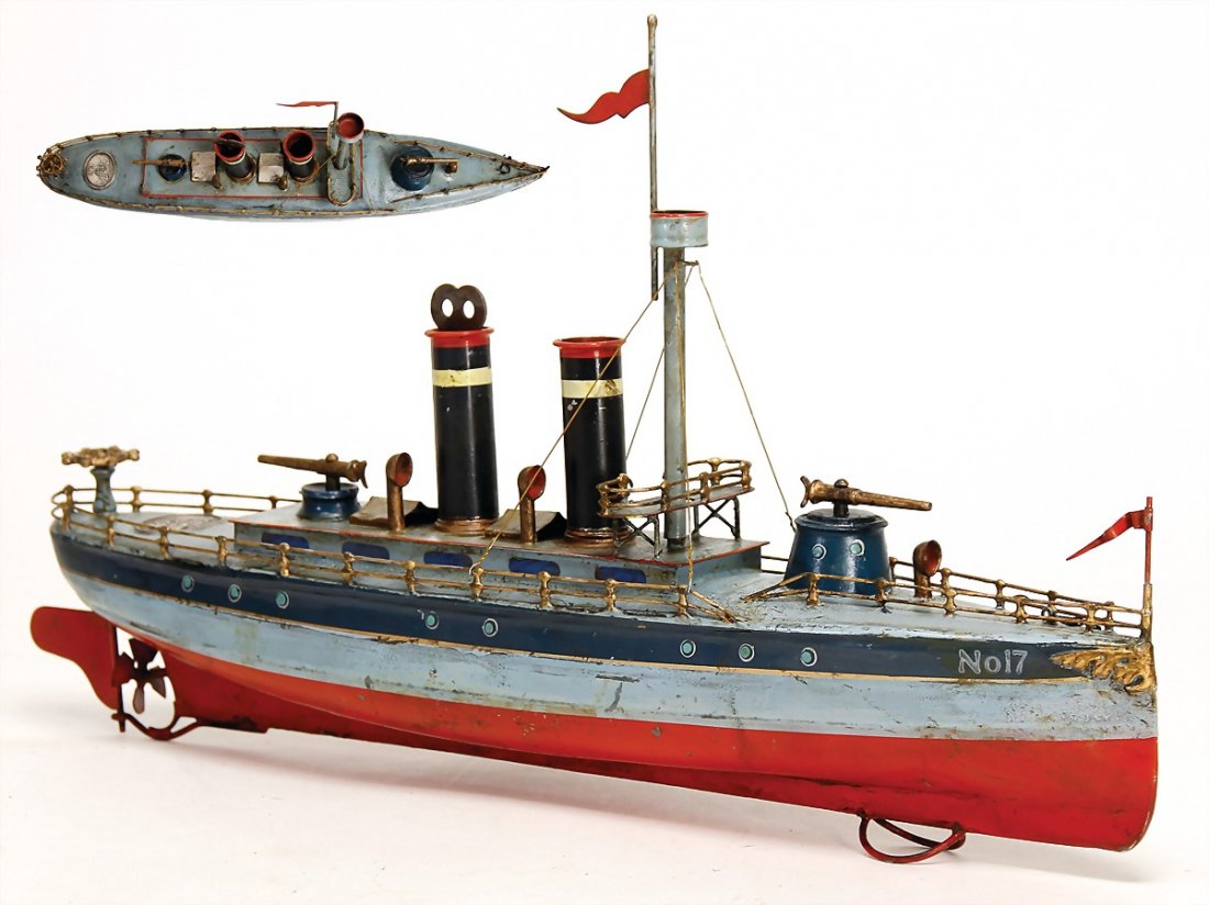 ERNST PLANK Torpedo boat, clock mechanism drive, (1 of 1)