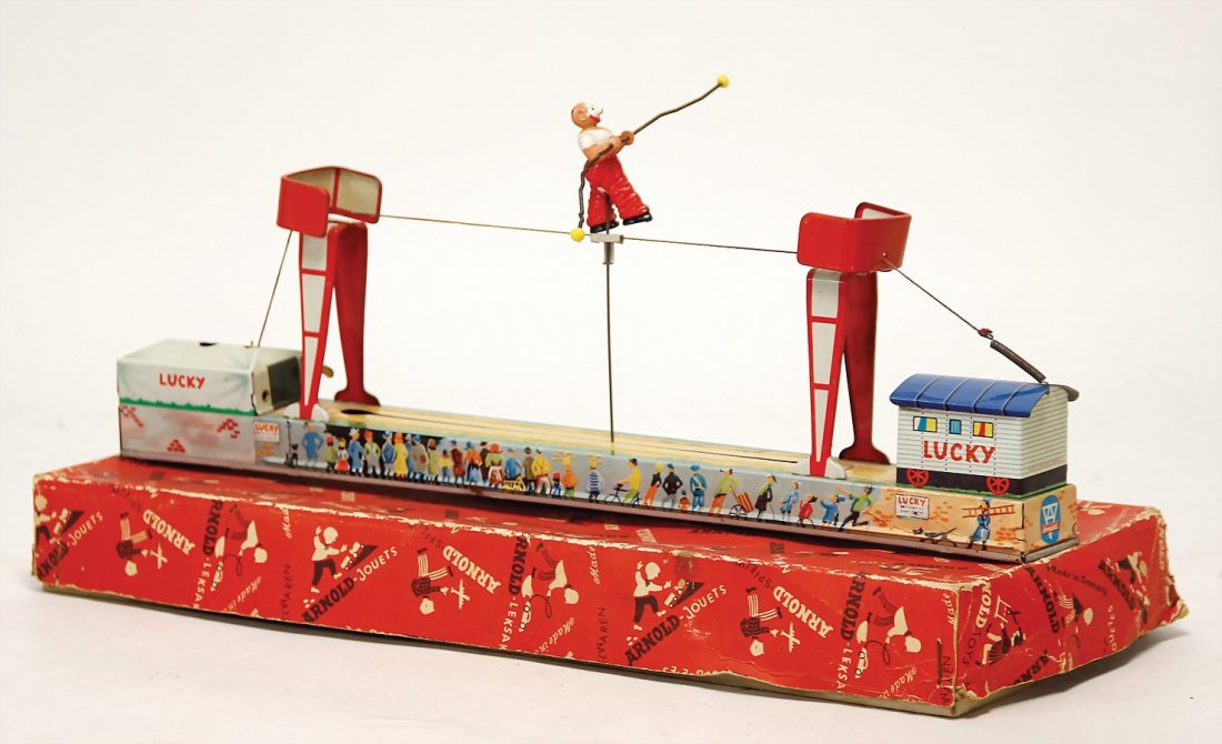 ARNOLD Lucky, juggling clown, lithographedsheet metal, (1 of 1)