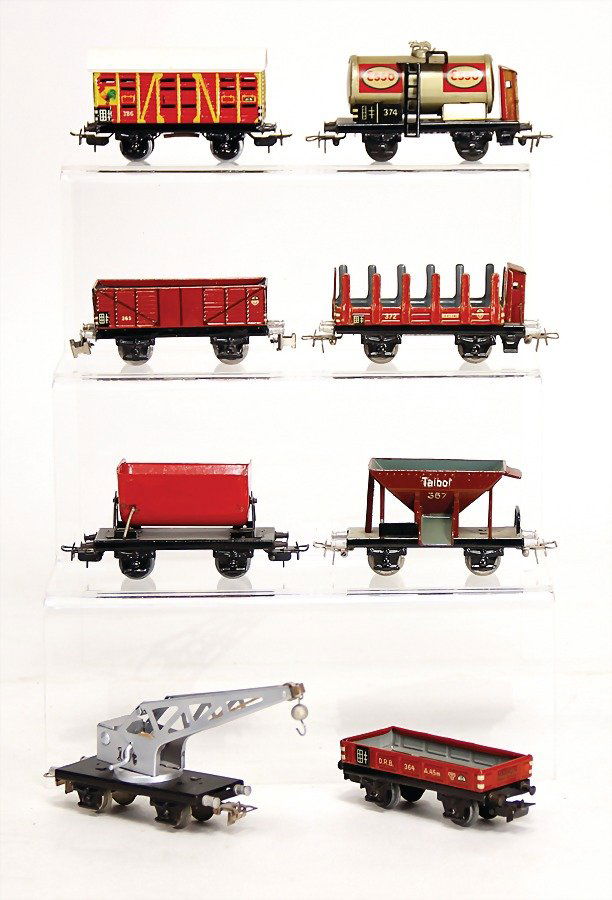 MÄRKLIN H0, 8 pieces, freight waggon, 374 Esso, (1 of 1)