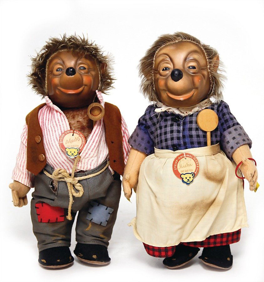 STEIFF Micki and Mecki, complete, signs with Hö (1 of 1)