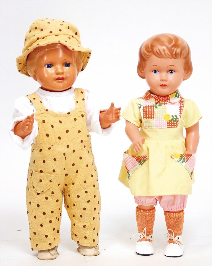 CELLBA 2 Teile Mädchen, fester Kopf, blaue fest (1 of 1)