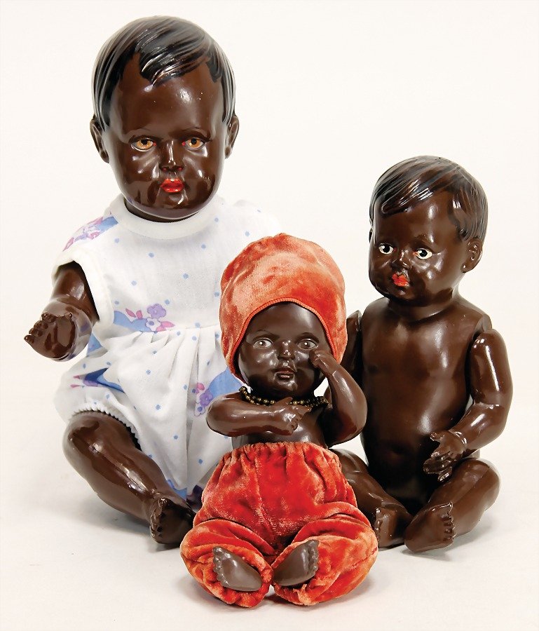 SCHILDKRÖT 3 Teile Celluloid, farbige Babys, 25 (1 of 1)