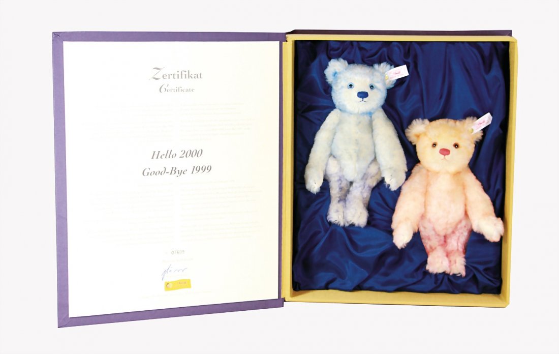 STEIFF 2 Bären, limitierte Auflage, "Hello (1 of 1)