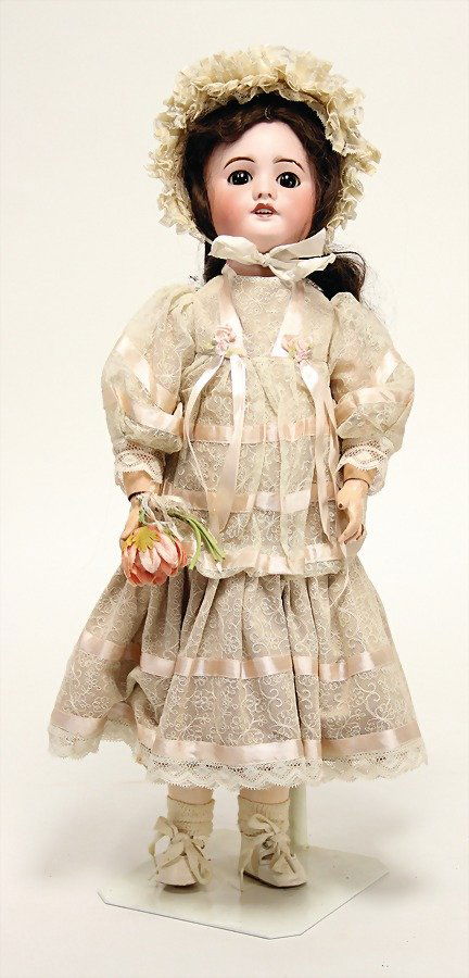 SFBJ Porzellankopf-Puppe, gem. Paris 60, blaue (1 of 1)