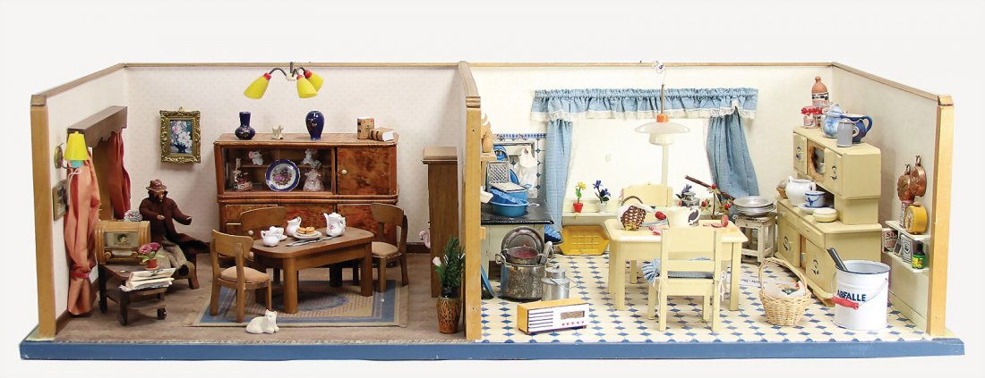 2 tlg. Puppenstube, 2 Fenster u. Durchgangstür, 90 (1 of 1)