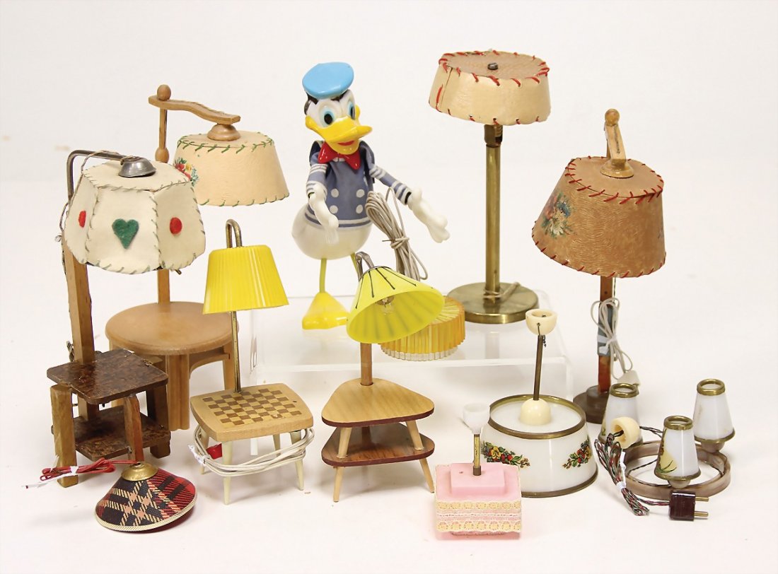 Konv. Puppenstuben-Lampen, 50er – 70er Jahre mit (1 of 1)