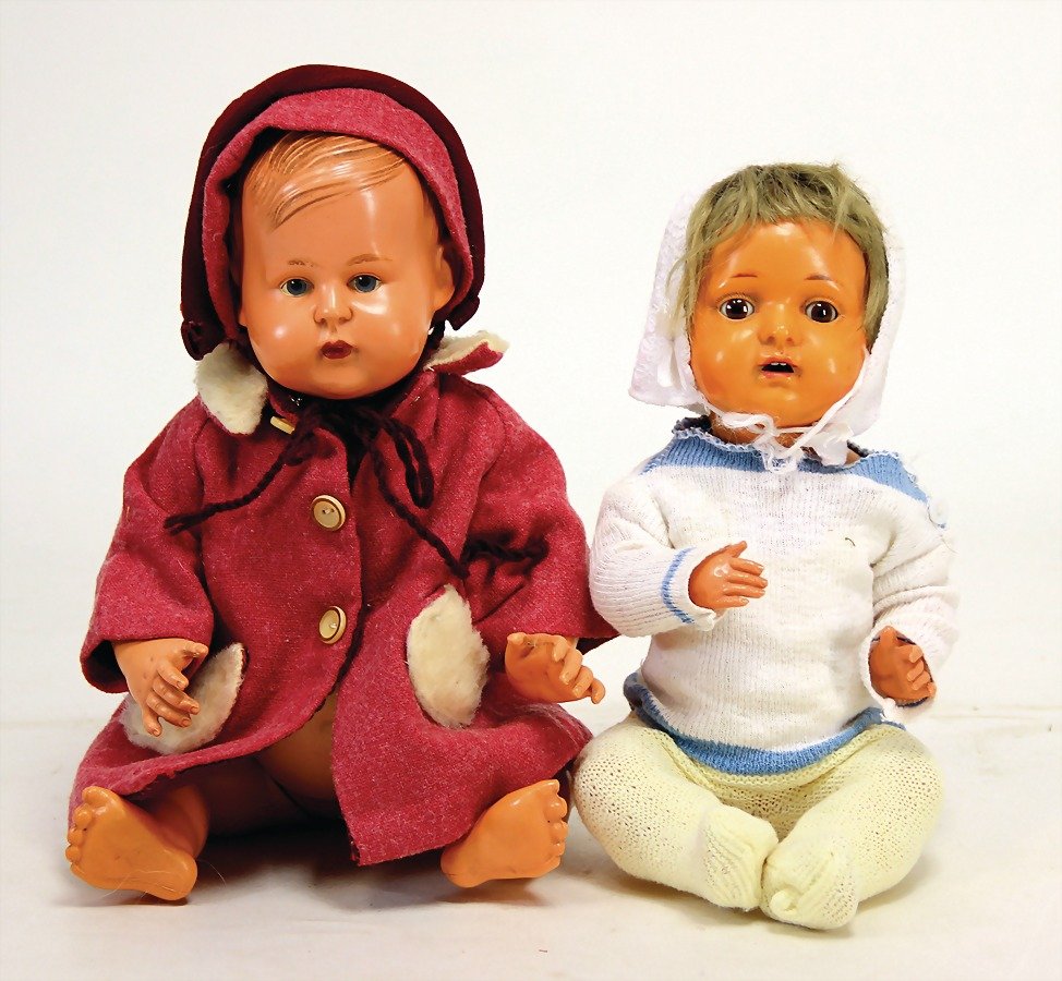 2 Celluloid-Puppen, 1 x Junge von HERMSDORFER CELLULOID (1 of 1)