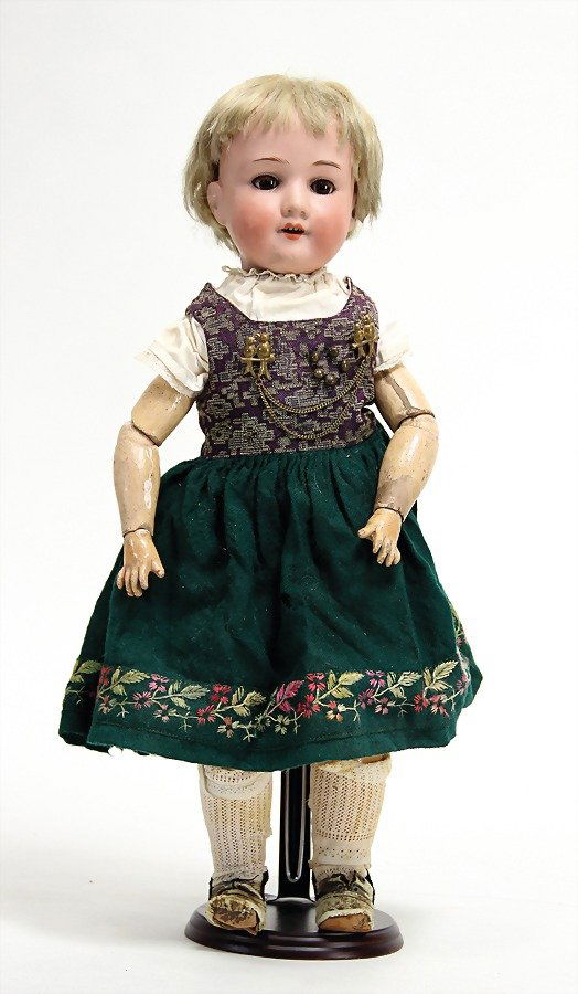 ARMAND MARSEILLE Porzellankopf-Puppe, gem. 390, braune (1 of 1)