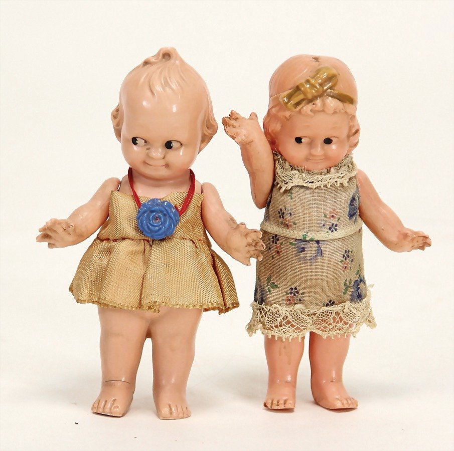 SCHILDKRÖT 2 x Kewpie, Celluloid, gem. SiR 11 (1 of 1)