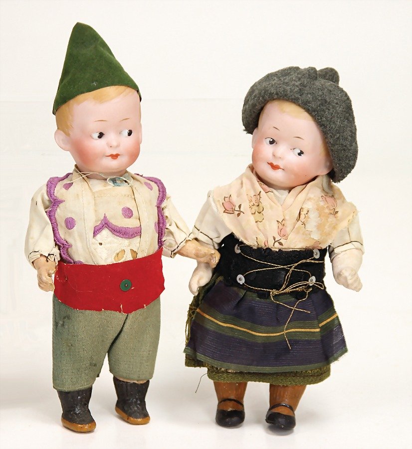 Puppenpaar, gem. E. M 264- T 66 D R G M, 16,5 cm, (1 of 1)