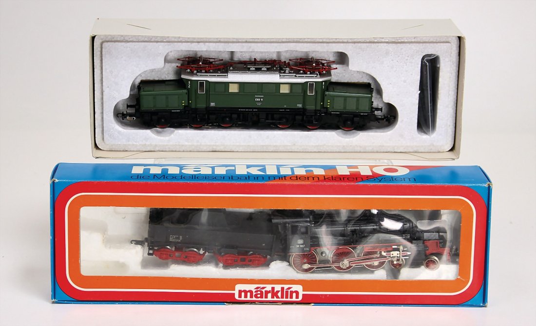 2x Lok, Spur H0, MÄRKLIN Schlepptenderlok, Nr. (1 of 1)