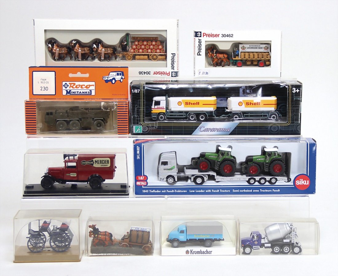 Gr. Konv. ca. 100 Teile Modellautos, meist 1:87, (1 of 1)