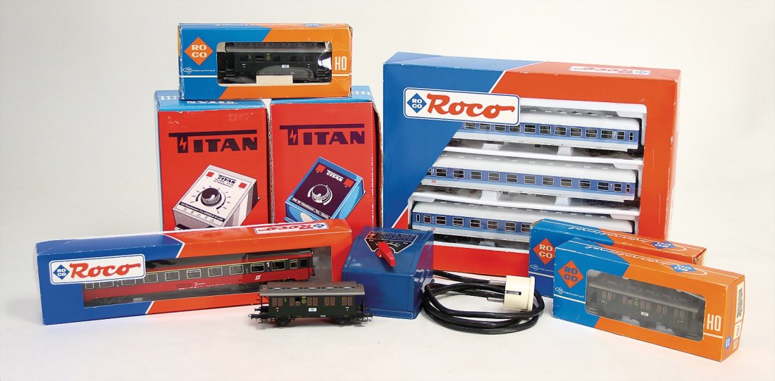 ROCO 7 Güterwagen/Gepäckwagen, Spur H0, (1 of 1)