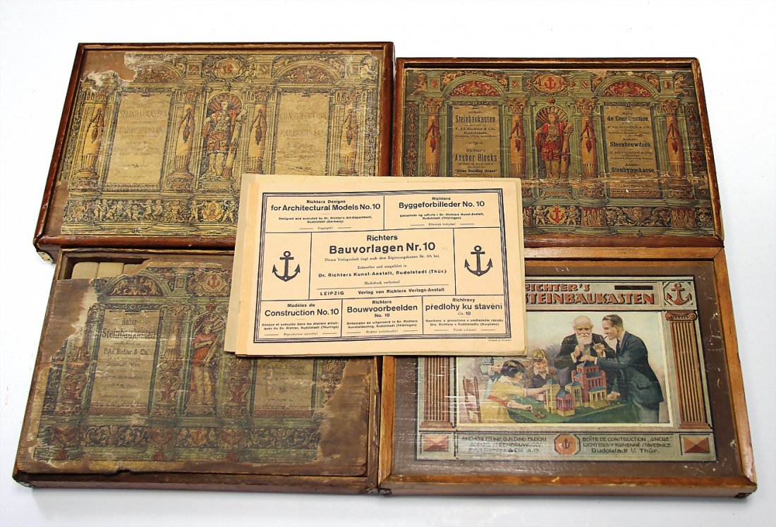 Richter Anker Steinbaukasten Nr. 6, Nr. 6 A, Nr. 8 A, (1 of 1)