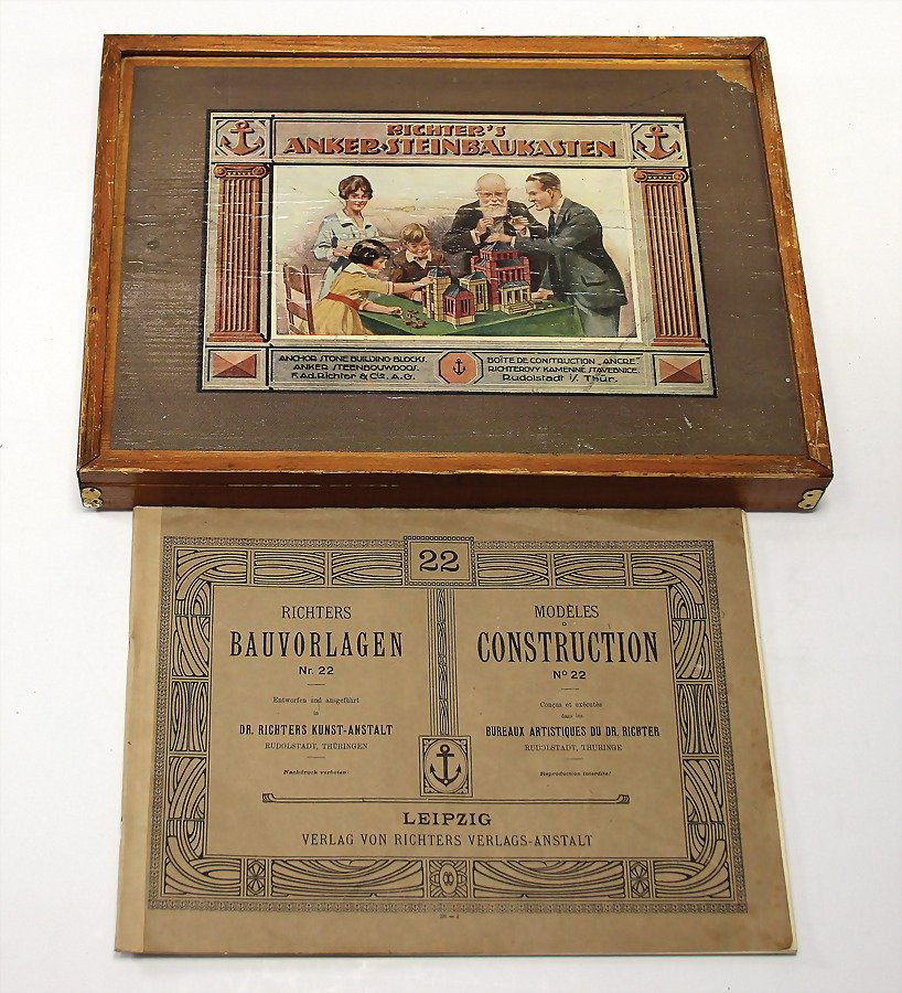 ANKER Steinbaukasten, Nr. 20 A, mit Anleitung, Nr. 22, (1 of 1)