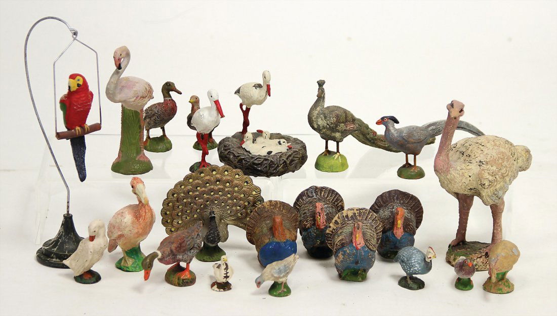 21 Teile, Masse, Elastolin, Lineol u. andere, Storch (1 of 1)