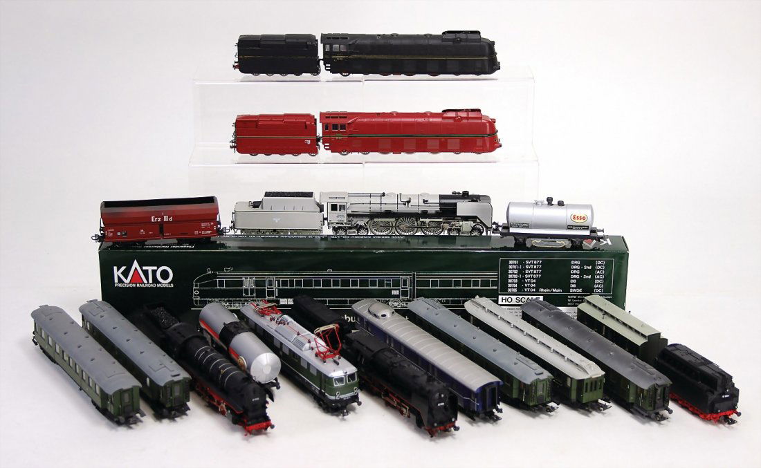 Konv. H0, 4x Schlepptenderlok, Gleichstrom, versch. (1 of 1)