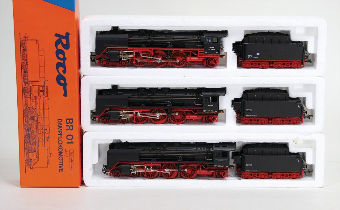 ROCO 3 x Tenderlok, Spur H0, Nr. 01012, Nr. 012137/6, (1 of 1)
